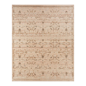 พรมขนสัตว์ถักมือ Erbe สีชมพูม่วง ลายเหรียญแบบนามธรรม รูปทรงสี่เหลี่ยมผืนผ้า สำหรับบ้าน พรมปูพื้นห้องนั่งเล่นเนื้อนุ่ม ทำด้วยมือ-GS-1020 - Product Image 1