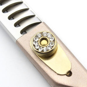 Kit de tijeras de aseo profesional para mascotas de oro rosa, tijeras de adelgazamiento, acero inoxidable 440C de 7,0 pulgadas - Product Image 5