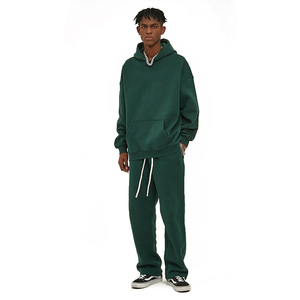 Men's Plus Size Loose Fit Sweatpants Solid Gray Cotton Drawstring Waist Casual Pants Midweight Pants & <b>Trousers</b> - Product Image 5
