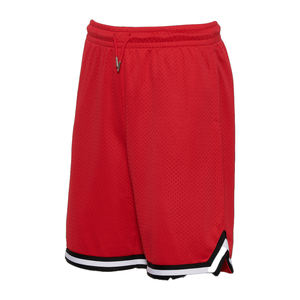 Short de basket-ball OEM Logo brodé en maille Design Short de sport de gym de rue noir - Product Image 1