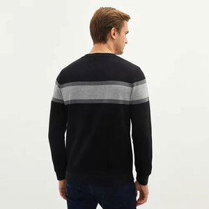 Sweat-shirt uni facile à porter pour homme, sweat-shirt décontracté urbain, coupe droite, pull chaud pour homme - Product Image 2