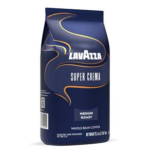 Granos de Café Lavazza Super Crema Espresso, Tueste Medio, 1 kg x 2 Paquetes, Mezcla Italiana, Granos Enteros para Cafetería y Uso Doméstico, Disponible en Existencia - Product Image 4