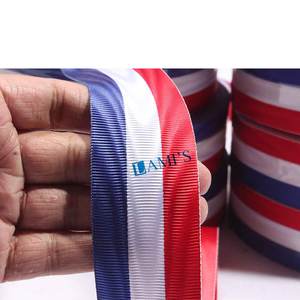 Factory Direct High Quality <b>Silk</b> Medal Ribbons Custom Logo Pattern and Solid ColorThread <b>Fabric</b> Material for Sale - Product Image 6