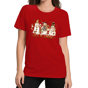 Camiseta cómoda para mujer, camiseta informal regular de alta calidad 100%, Camiseta estampada ajustada de excelente calidad para mujer - Product Image 6