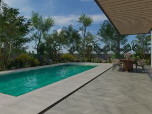 1st Choice Modern Grey Sand Stone Look Azulejo de porcelana con acabado mate para pared y piso en cualquier habitación - Product Image 2