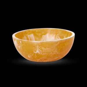 Saladier avec effet marbré et motif rond aqua la forme est ronde 2025 Saladier utilisé dans la maison et l'hôtel - Product Image 2