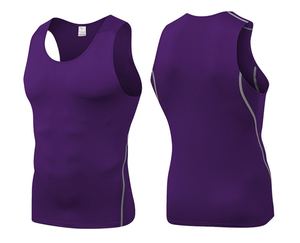 Camiseta personalizada sin mangas para hombre, protección contra sarpullidos, protección UV de compresión, traje de baño de buceo de secado rápido, equipo de gimnasio BJJ Jiu Jitsu MMA Grappling - Product Image 2