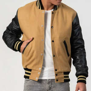 Veste d'université classique faite à la main à rayures conception personnalisée de haute qualité veste d'hiver grande taille pour hommes fabricant de quantité minimale de commande bas - Product Image 2