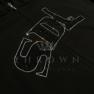 Sweat à capuche d'hiver noir pour homme Sdl 100% coton Tailles personnalisées Grandes tailles Surdimensionné Polaire Vente promotionnelle Best-seller - Product Image 4