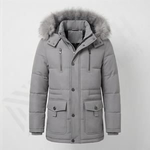 Veste d'hiver chaude décontractée pour homme, parka réversible, veste matelassée à capuche, imperméable, streetwear, taille plus, manteau en coton épais, vêtements d'extérieur - Product Image 1