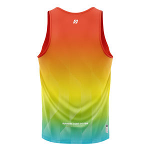 Camiseta Deportiva de Maratón de Secado Rápido con Estampado Elástico en Cuatro Direcciones, Personalizada con Degradado Azul, Transpirable y Ligera, Diseño 3D - Product Image 6