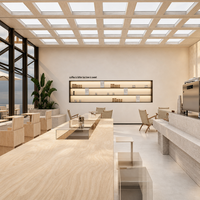 Ensemble de mobilier de restaurant, présentoir LED, table basse, vitrine, mobilier d'hôtel, mobilier de bar, comptoir de bar à nourriture, comptoir de caisse