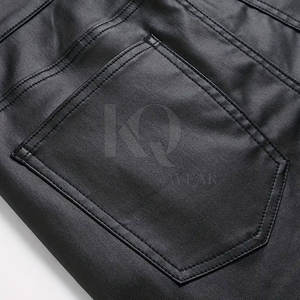 Pantalon en cuir pour homme, qualité supérieure, cuir souple, confortable, coutures durables, parfait pour le travail de bureau et les tenues décontractées - Product Image 6