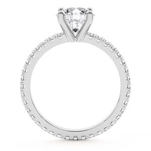 18K oro auténtico IGI certificado laboratorio crecido diamante solitario Halo Corazón y corte redondo joyería personalizada mujeres boda anillos de compromiso - Product Image 3