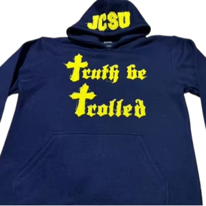 Nueva llegada personalizado desgastado bordado sudaderas con capucha ropa de calle variedad 100% algodón de moda para el invierno - Product Image 1