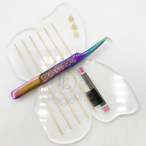 คีมหนีบขนตา90องศาสีรุ้งปลายแหลม-กระเบื้องขนตาผีเสื้อแบบยั่งยืน - Product Image 3