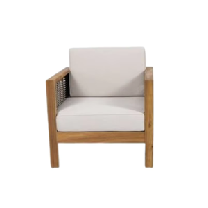 Modern Teak Wood Lightweight Comfortable Outdoor Dining <b>Chair</b> Easy Clean Patio <b>Garden</b> Park Furniture - Product Image 1