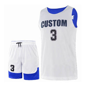 Maillot de sport personnalisé en polyester 100% à séchage rapide durable avec logo de l'équipe et uniforme de basket-ball à sublimation numérique - Product Image 6