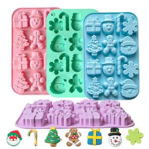 Moule en silicone pour gâteau de Noël Matériau de qualité alimentaire Parfait pour la pâtisserie Moule à chocolat au chocolat XMAS Silicone - Product Image 1