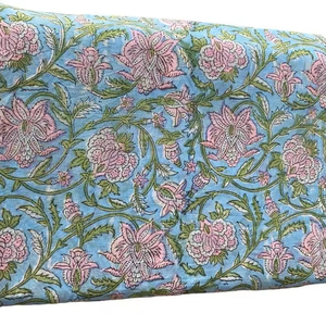 ชุดคลุมอาบน้ำทำจากผ้าฝ้ายออร์แกนิกสำหรับผู้หญิงชุดกิโมโนคาฟตันทำมือพร้อมใบไม้สีเขียวพิมพ์ลายทรงหลวมพริ้วเทคนิคการถักนิตติ้ง - Product Image 1