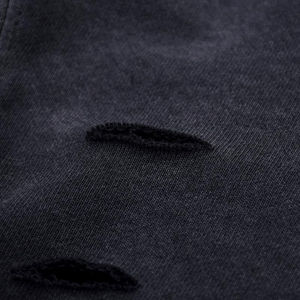 Sweat à capuche Vintage de haute qualité pour hommes épais 100% coton Logo personnalisé Streetwear sweats vierges teint uni pour l'automne - Product Image 3