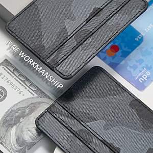 Billetera de bolsillo frontal minimalista para hombre, tarjetero delgado con bloqueo RFID, ranura para efectivo - Product Image 3