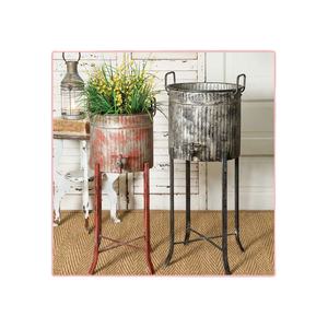 Ensemble de jardinières en métal de meilleure qualité en vrac et en gros fabriqué à la main en Inde pour la décoration de la maison de la Garden Party Pots de fleurs et jardinières - Product Image 2