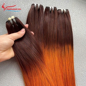 Article chaud Ombre Couleur Os Trame Droite 100% Extensions de Cheveux Vietnamiens de Haute Qualité prix usine super brillant grand stock - Product Image 1