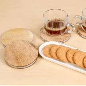 Posavasos de Madera de Mango de Estilo Clásico, Personalizable, OEM, en Oferta, Accesorios de Decoración para Mesa, Tapetes y Almohadillas - Product Image 1