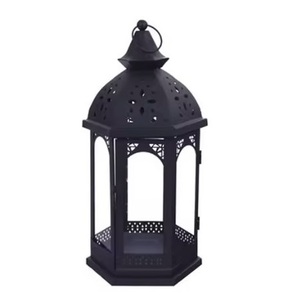Top Trending <b>Black</b> <b>Metal</b> Christmas <b>Candle</b> <b>Holder</b> with Hanging Handmade Home Hotel Festival Decorative Lantern <b>Candle</b> Jars - Product Image 2