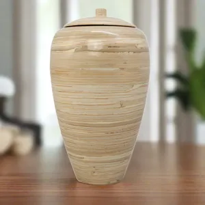 ภาชนะใส่เถ้ากระดูกทำจากไม้ไผ่สำหรับผู้ใหญ่ที่เก็บขี้เถ้า - Product Image 3