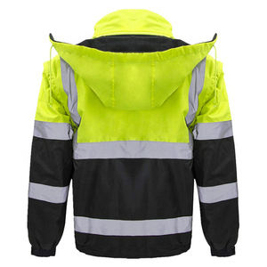 Suministro directo de fábrica Chaquetas reflectantes de seguridad Logotipo personalizado Impreso Bajo MOQ Chaqueta DE SEGURIDAD reflectante para hombres - Product Image 6