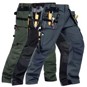 <b>Men's</b> Casual Cotton Cargo Work Trousers <b>Summer</b> Outdoor Multi-Pocket <b>Pants</b> with Anti-Wrinkle Feature - Product Image 5