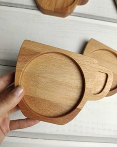 Vente chaude en bois de manguier tasse forme service sous-verre ensemble tampon de haute qualité pour une utilisation de table dans la maison hôtel restaurant cuisine bar - Product Image 3