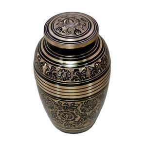 โกศสำหรับงานศพผู้ใหญ่ทำจากทองเหลืองแข็งดีไซน์สำหรับขี้เถ้ากระดูกมนุษย์ - Product Image 3