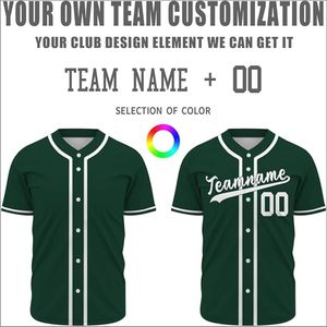Maillot de baseball respirant à séchage rapide pour hommes avec nom d'équipe personnalisé et impression par sublimation du numéro - Product Image 5