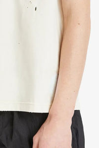 T-shirt surdimensionné en détresse pour hommes en flocons d'avoine léger inspiré du t-shirt d'été Baggy Fit avec un look délavé vintage - Product Image 5