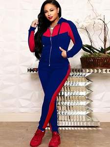 Romeo Industry 2025 automne voyage tenues pour femmes 2 pièces ensembles à manches longues survêtement Joggers demi fermeture éclair survêtement respirant avant - Product Image 5