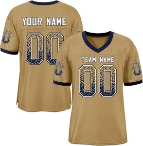 Equipo personalizado de fútbol americano Jerseys de secado rápido de malla de poliéster de transferencia de calor de impresión nombre Logo números OEM uniforme - Product Image 3