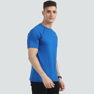 T-shirt à manches raglan 2 tons unisexe de haute qualité 245gsm 74% coton mélangé usine en gros Logo personnalisé 100% coton peigné - Product Image 4