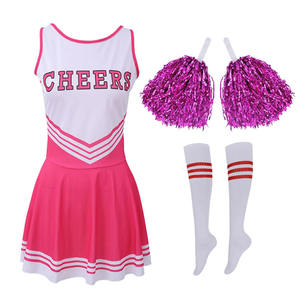 Vente chaude Uniforme de cheerleading pour femmes sans manches de haute qualité Confortable Respirant Polyester 220g Style ensemble - Product Image 2