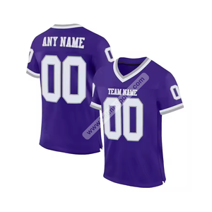 Prix compétitif Maillot de football américain personnalisé maillot de football américain étiquette personnalisée nouvel arrivé maillot de football américain - Product Image 1