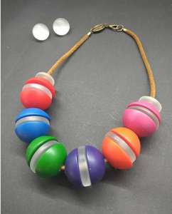 Vente en gros nouveauté, pendentif en métal de haute qualité, mode élégante, colliers colorés pour femmes, collier pour fiançailles, mariage - Product Image 5