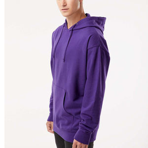 Sweat à capuche en polaire pour hommes 50% coton, 50% polyester Vente en gros Sweats à capuche de qualité 80/20 coton/polyester - Product Image 4