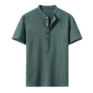 ชุดเสื้อเชิ้ตผู้ชายใส่สบายและระบายอากาศได้ดีชุดเสื้อเชิ้ตผู้ชายมีกระเป๋าปิดแบบหลายกระเป๋าสไตล์ไฮสตรีท - Product Image 5