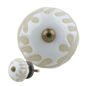 Manija y perillas de colores personalizadas, herrajes hechos a mano, decoración de gabinete de diseño indio, perillas de puerta de cerámica para diseños de interiores - Product Image 1