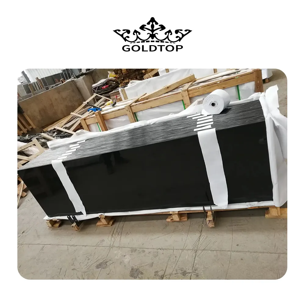 GOLDTOP OEM/ODM nero Granito noir di alta qualità assoluta cucina controsoffitto design shanxi Granito nero decorazione della casa