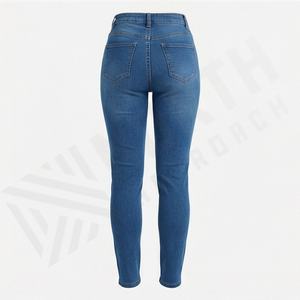 Wholesale <b>Women</b> Slim Fit <b>Jeans</b> Casual Fashionable Denim Pants <b>For</b> Ladies 2025 Premium Quality Stylish Streetwear Trendy Attire - Product Image 2