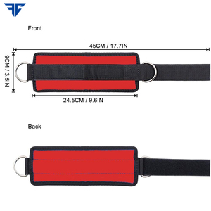 2024 Logo personnalisé sangles de cheville en néoprène Soft Fitness Gym Protection d'exercice pour câble Machine utilisation sportive - Product Image 5