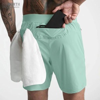 Maillots de bain personnalisés pour hommes, shorts de bain ajustés à séchage rapide de 7 pouces, doublure de compression, poches zippées, taille élastique, maillots de bain